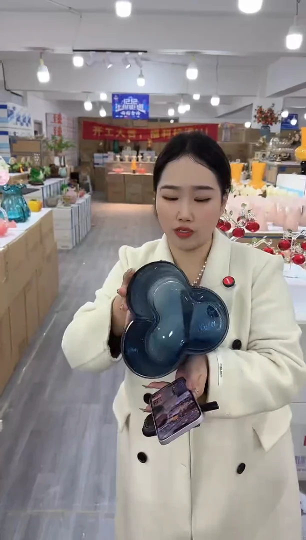 【闪购商品】琉璃简屿花器V-品32