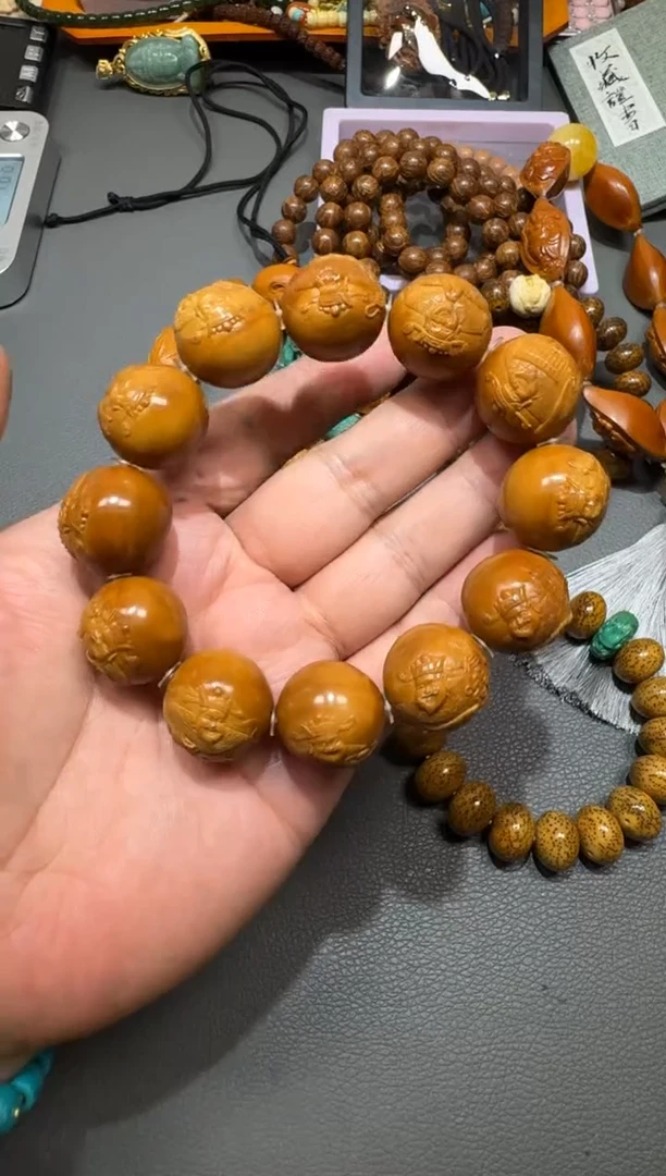手串橄榄核手雕橄榄核