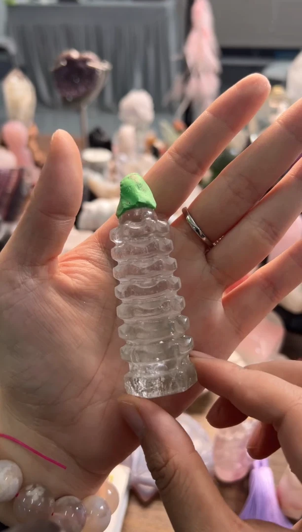 未镶嵌珠宝半成品水晶M432 约8.3cm 多样性发一