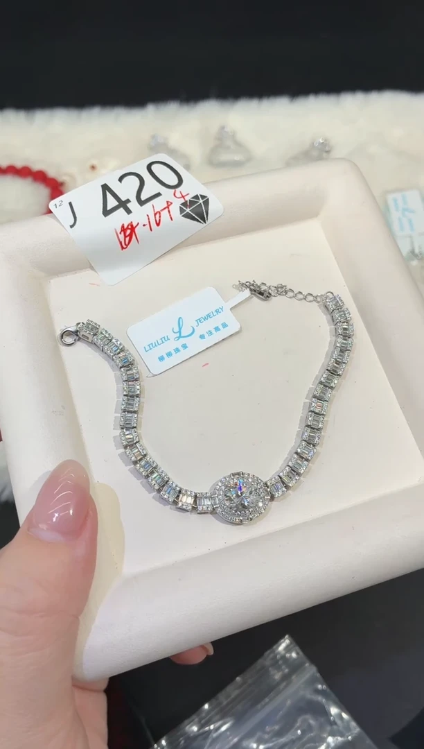 合成碳硅石925银多样性发一J420