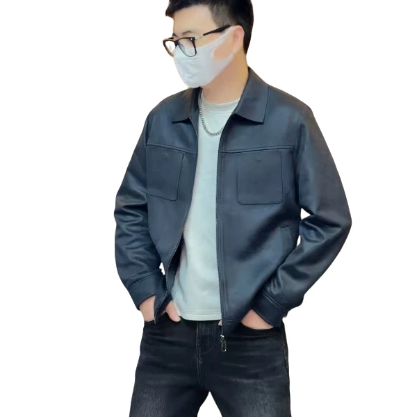 【BVCIGULM】男士秋季外套系列#26518磨砂皮绒面料轻奢欧老钱风高级