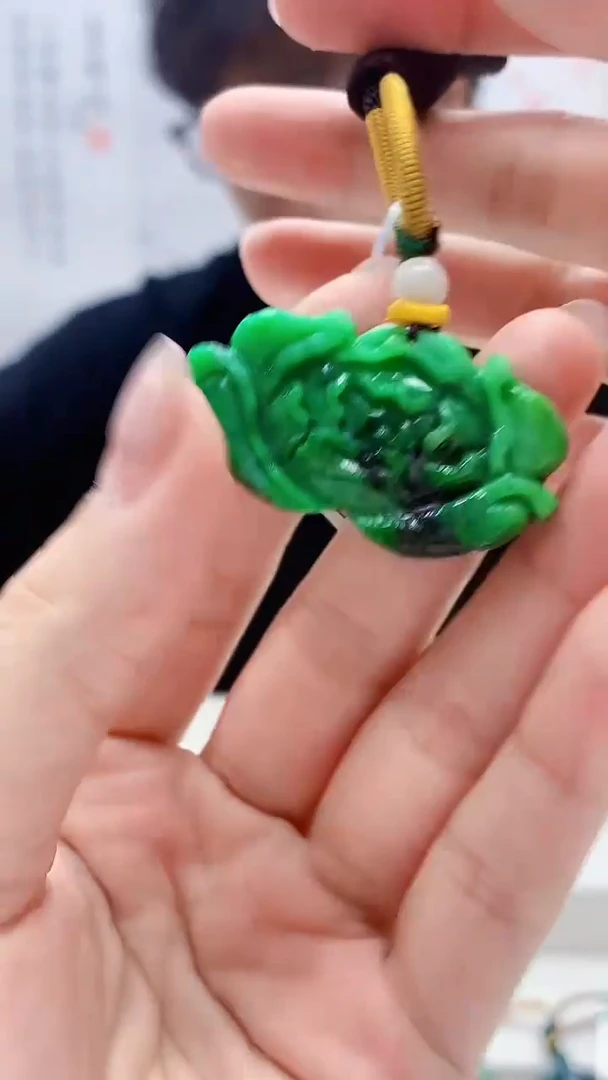 定制翡翠未镶嵌4688lr-毛货挂件76