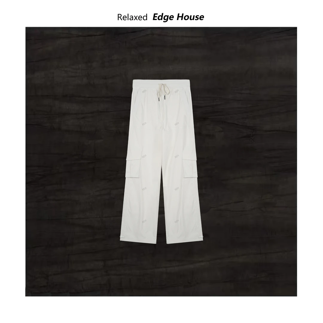 【呵呵家】无法拒绝的工装裤  多口袋宽松裁剪抽绳工装裤