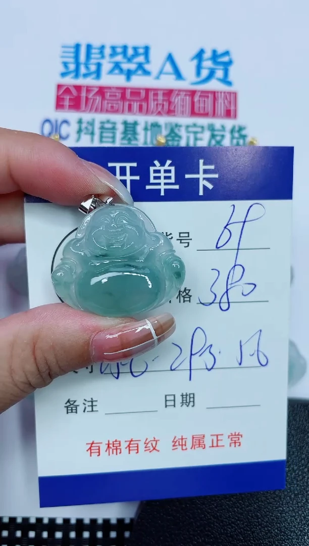 吊坠(赠链)银S925镶嵌翡翠69