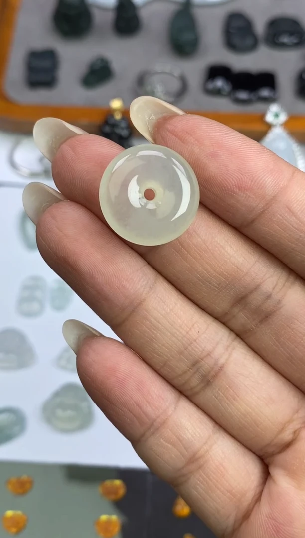 裸石翡翠天然A货翡翠 平安扣
