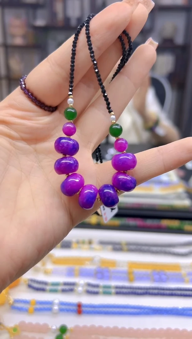 未镶嵌苏纪石（舒俱来）颈饰DIY款X480