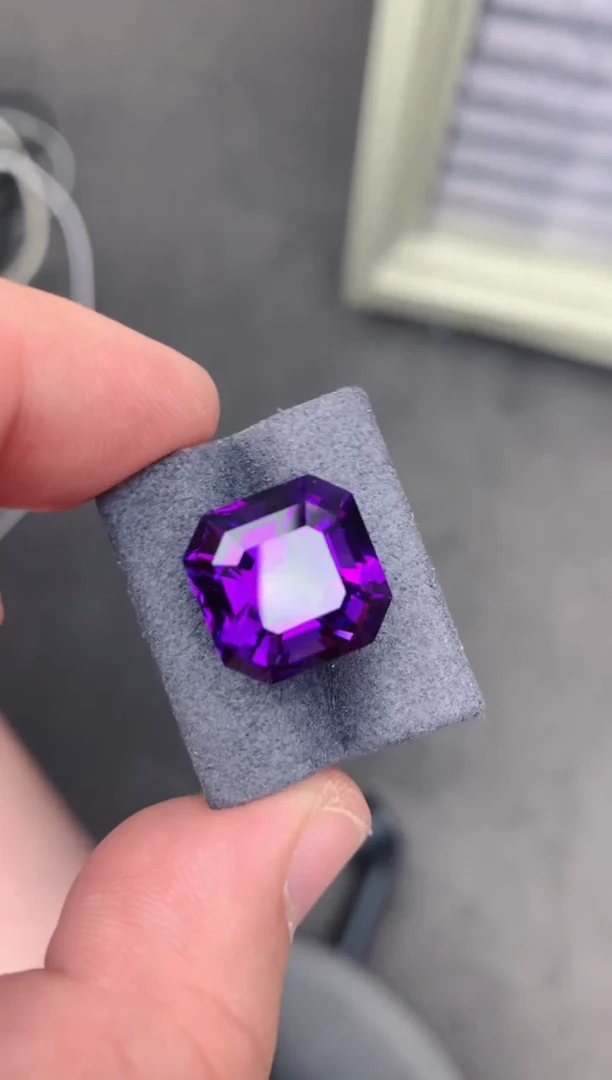 未镶嵌珠宝半成品紫晶14ct 紫水晶