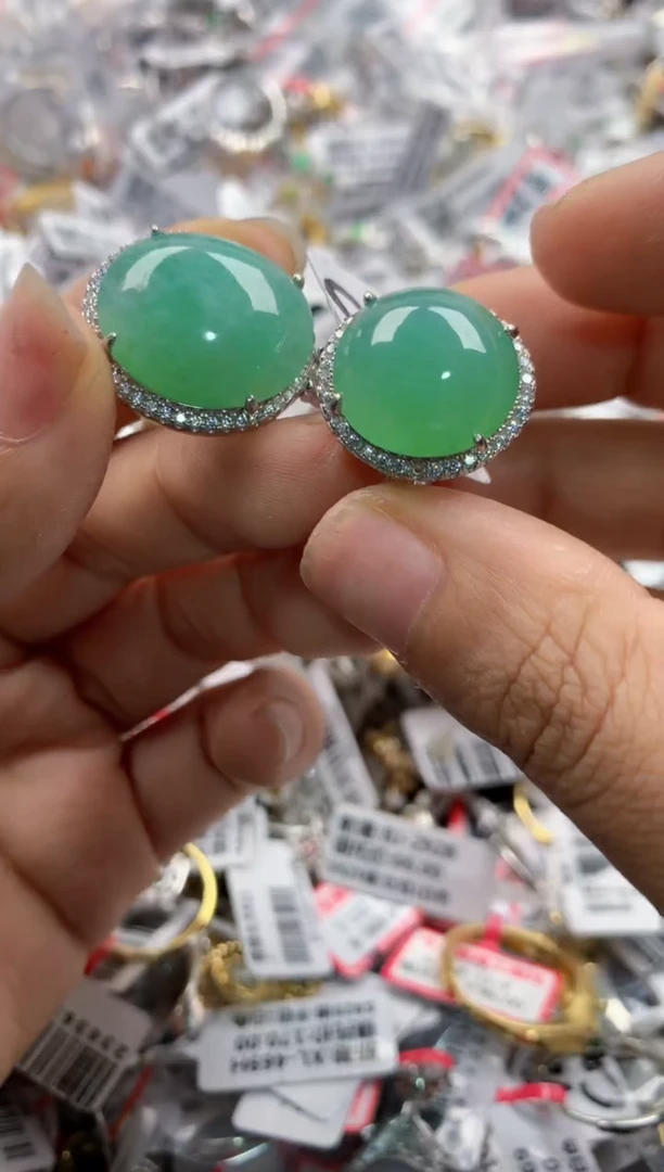 银S925镶嵌戒指翡翠777   4