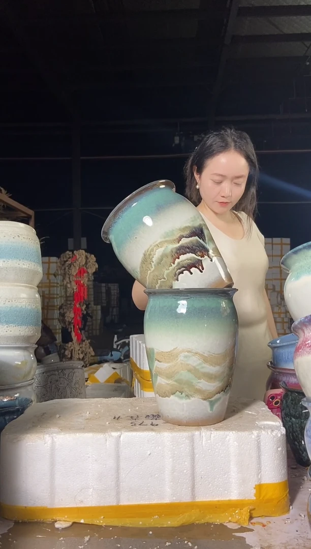 宜兴紫砂花盆盆盆17*23