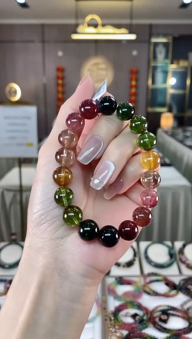 【闪购商品】碧玺单圈手串11mm+未镶嵌（多样性发一条）hon