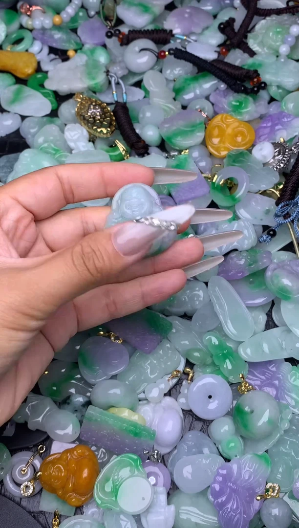 翡翠未镶嵌颈饰天然缅甸翡翠吊坠