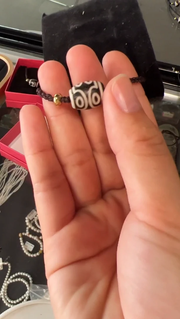 玛瑙/玉髓手链未镶嵌l***6七眼玛瑙