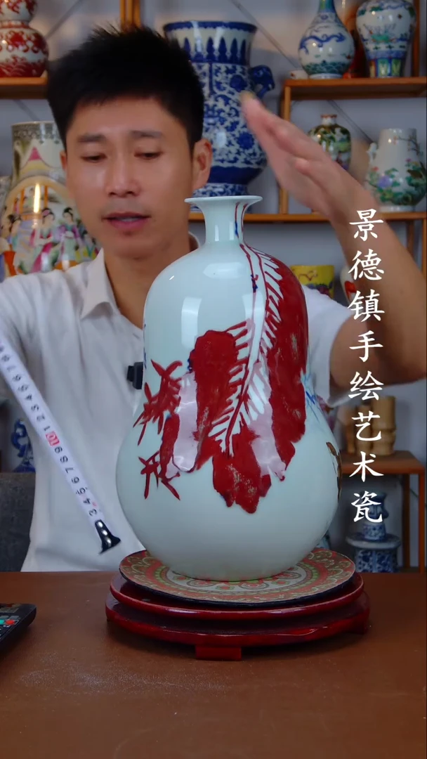 现代景德镇手工手绘陶瓷摆件35