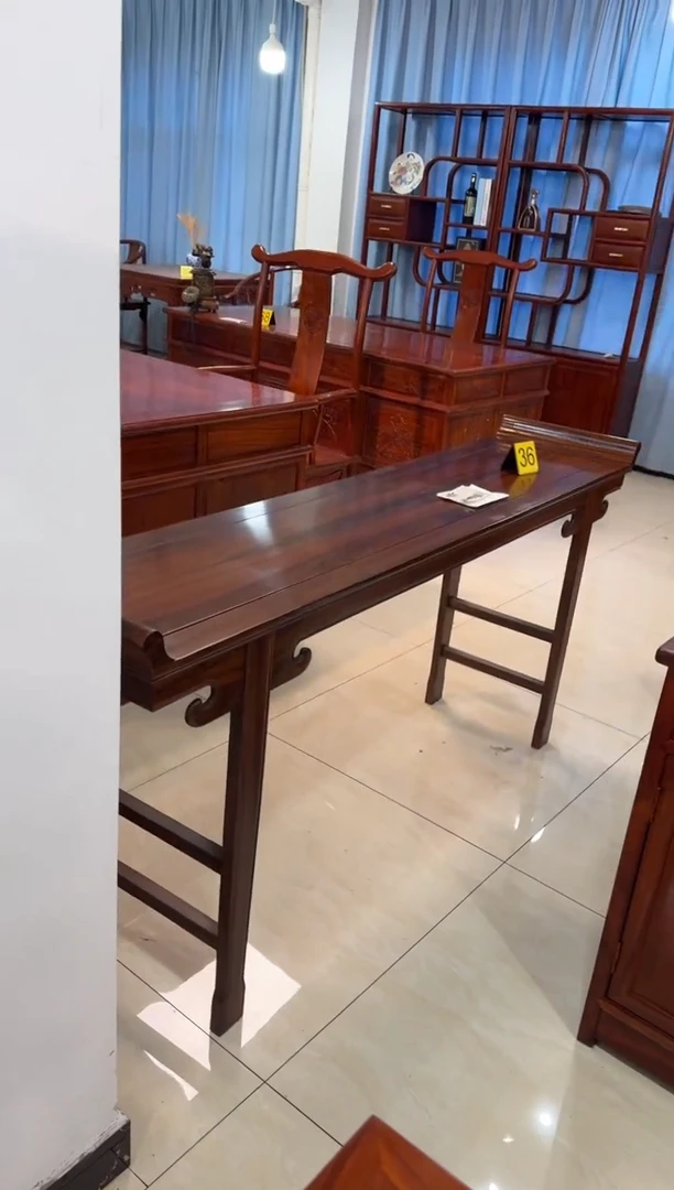 黑酸枝木类柜类家具柬埔寨黑酸枝条案178长