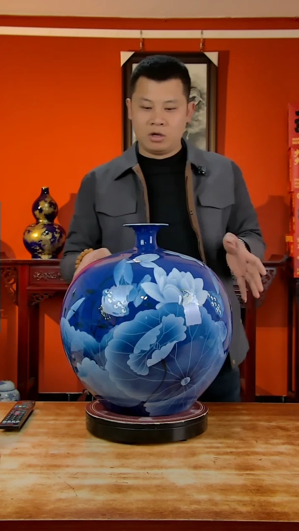 【闪购商品】摆件景德镇高端陶瓷摆件瓶1