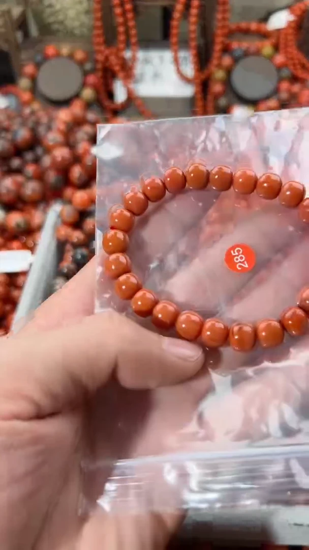 南红玛瑙未镶嵌手串9