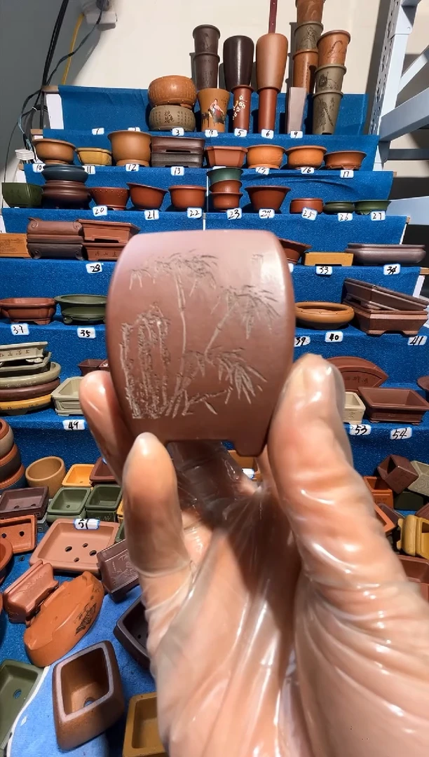 【闪购商品】紫砂紫砂花盆3.5*5