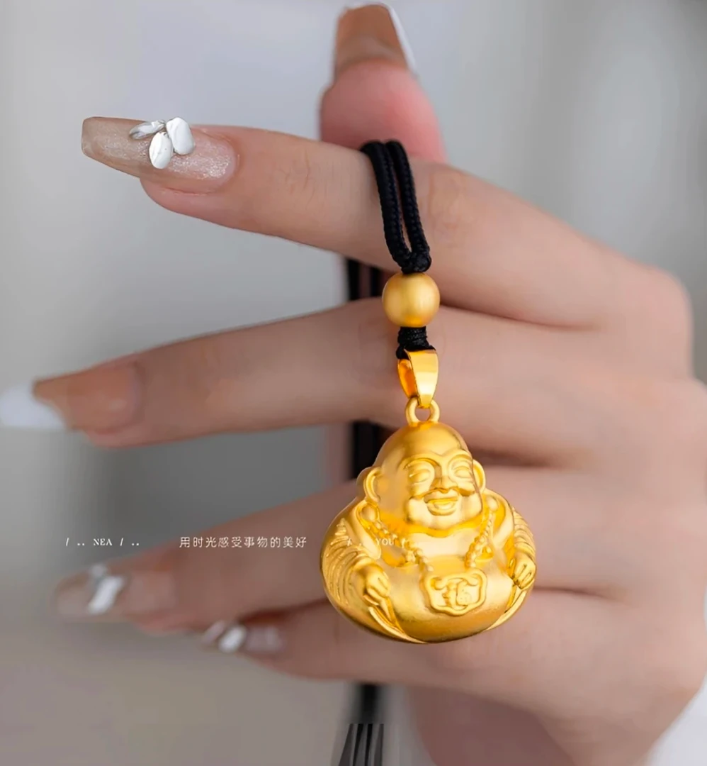 合金吊坠 （抖音好物）大肚弥勒佛吊坠 新款百搭时尚饰品