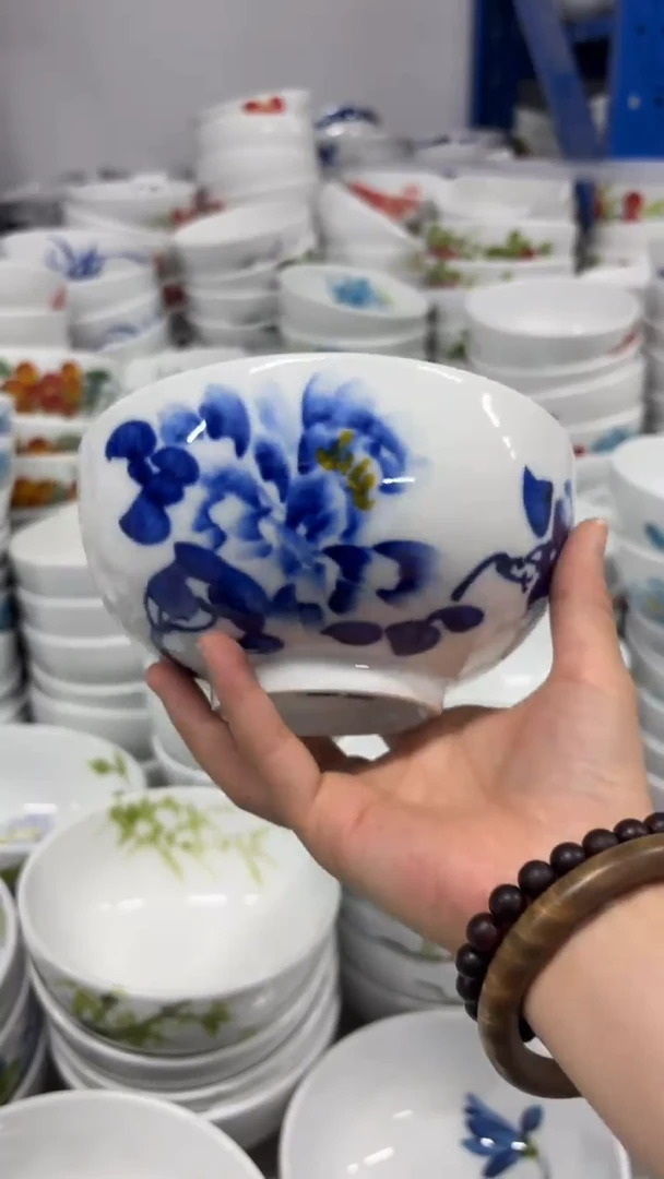 瓷片景德镇手绘釉中彩（食品级）小罗汉碗