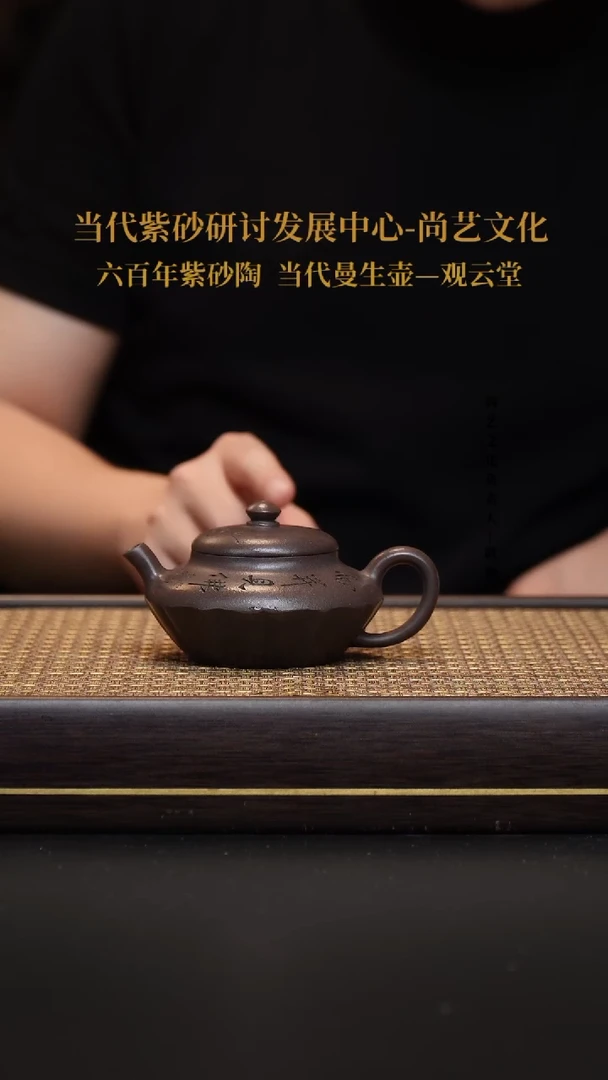 茶壶紫砂宜兴紫砂壶合欢