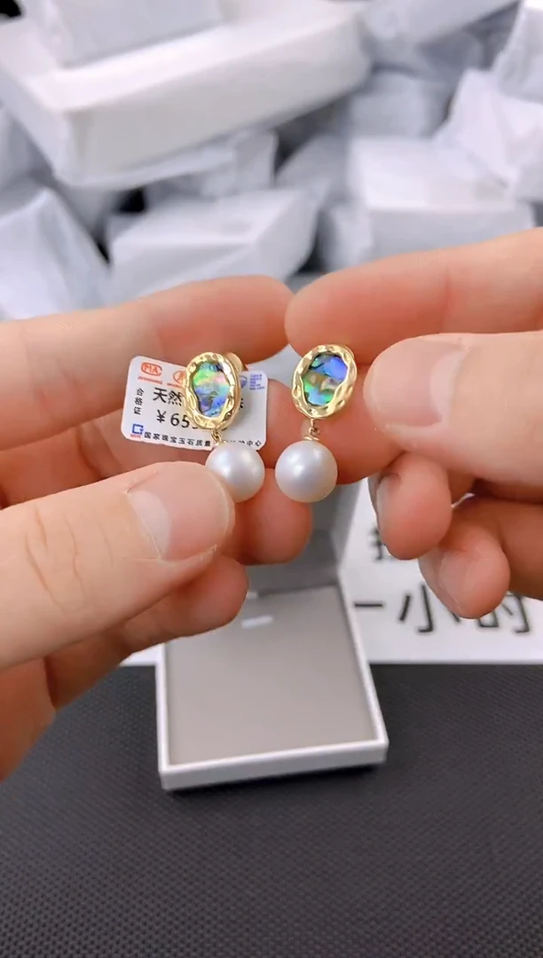 未镶嵌耳饰淡水珍珠ed1021