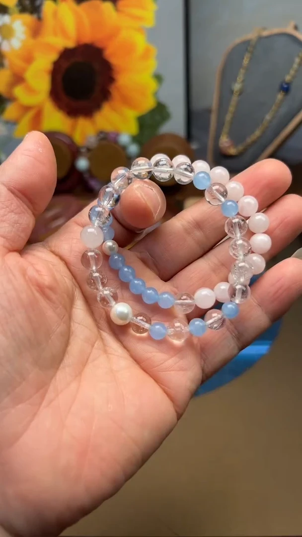 未镶嵌手串水晶一套