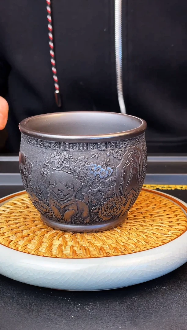 旺财  生肖杯 玄铁石黄  主人杯