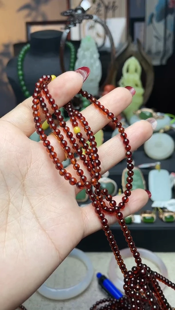 【闪购商品】琥珀颈饰未镶嵌项链