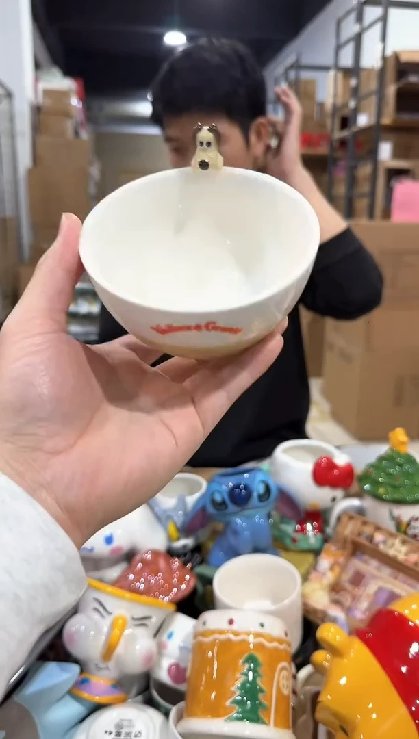 瓷片掌门狗公仔碗