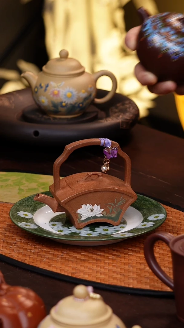 原矿紫砂手工杯子朱泥