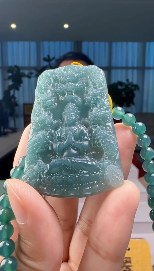 翡翠未镶嵌吊坠(赠链)多样性发其一XM@@WS50809058