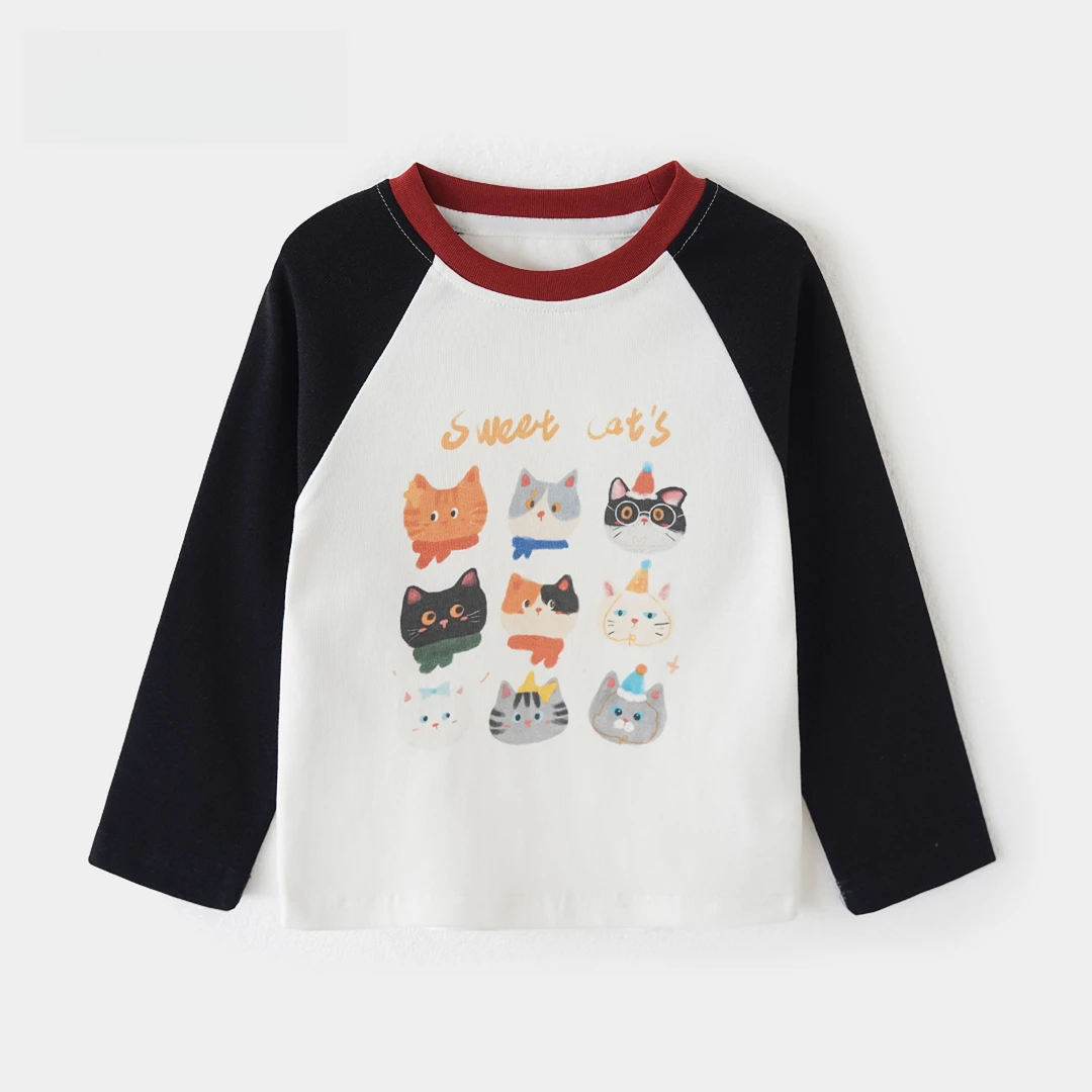 女童早秋上衣春秋洋气儿童长袖T恤宽松女小童秋装T恤Q2080