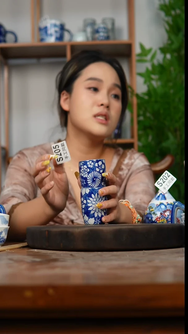 杯子s205景德镇老陶泥杯子一对