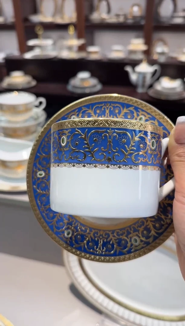 瓷片咖啡杯碟1个