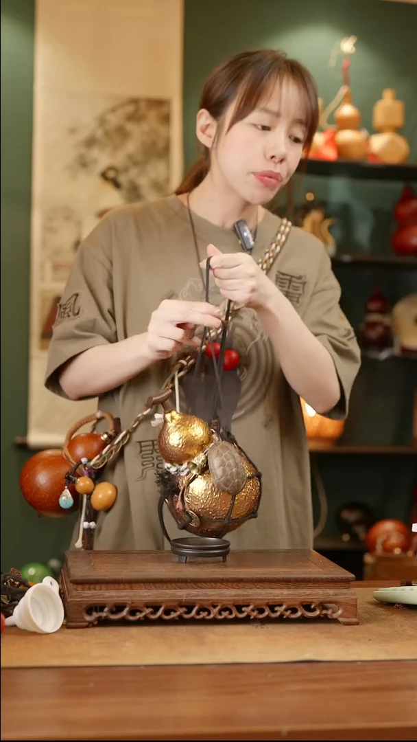 470号精品天然大漆酒葫芦一物一拍~