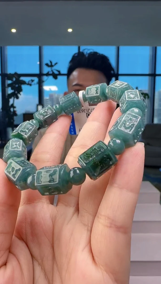 未镶嵌手串翡翠多样性发其一YL@@60B7J13630