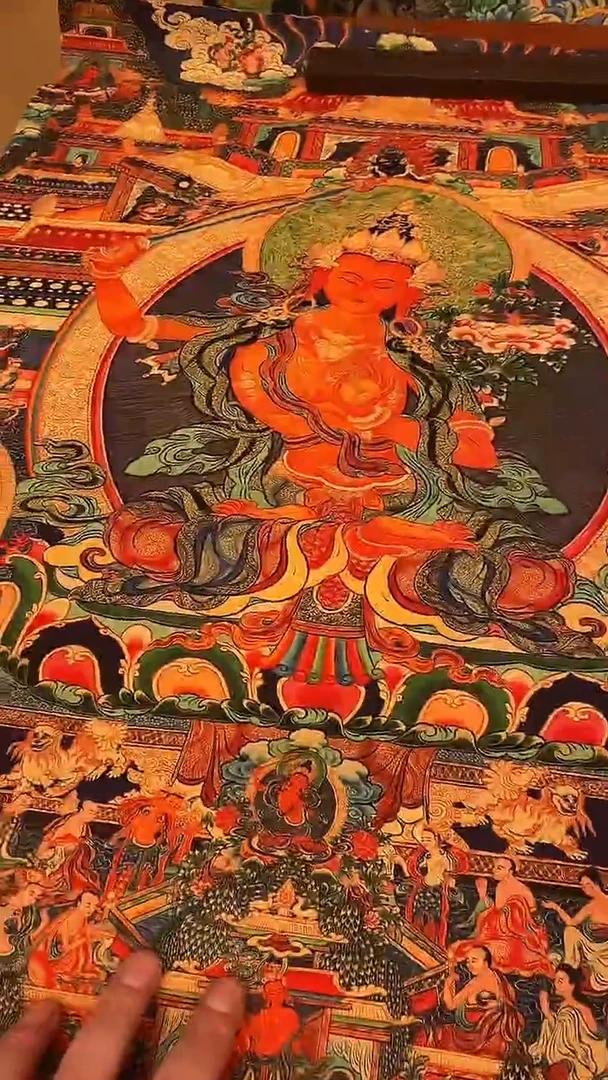 装裱画精美唐卡tk16095