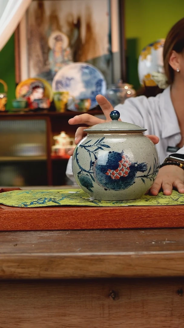 杯子景德镇纯手工釉下彩精品茶具