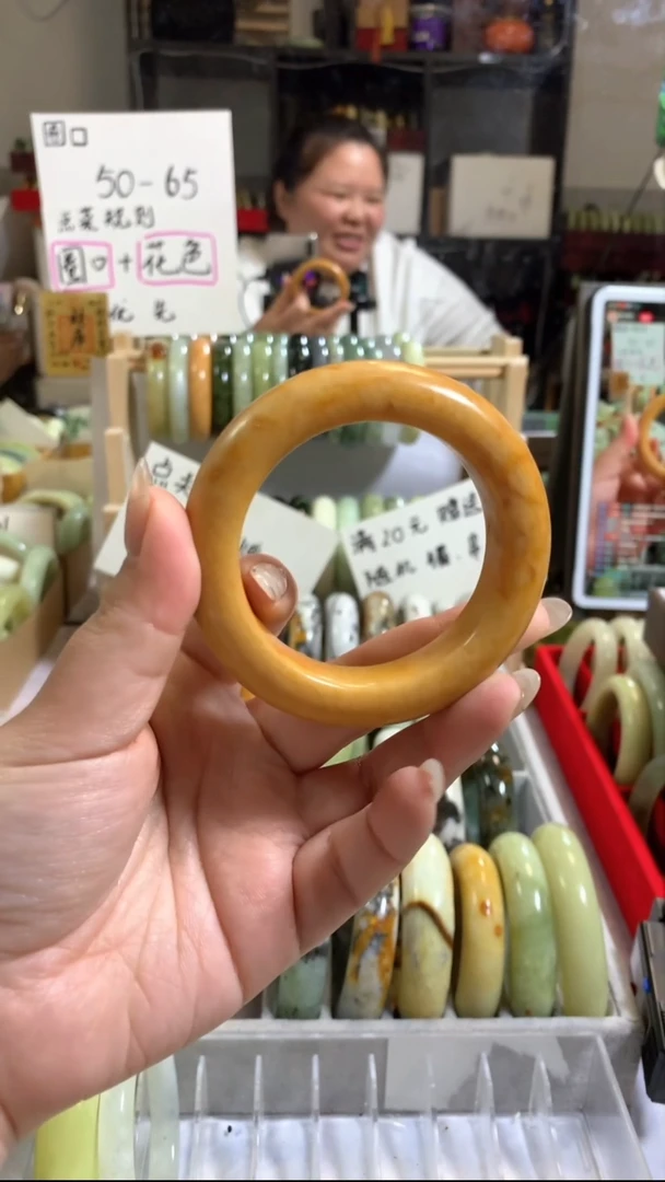 未镶嵌岫玉手镯84(54+)