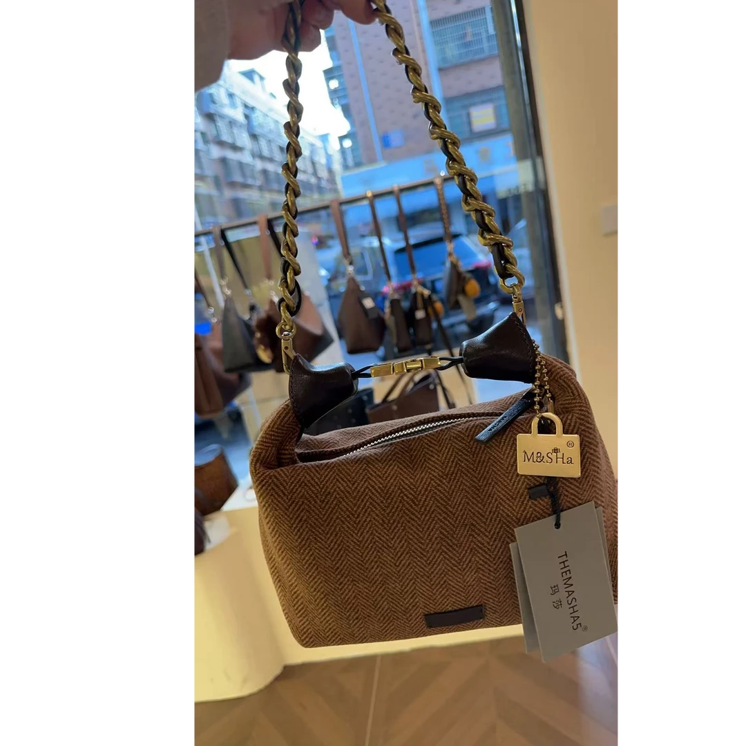 牛仔饭盒包手工单肩肩包手袋轻奢风斜挎包手提款   99601#