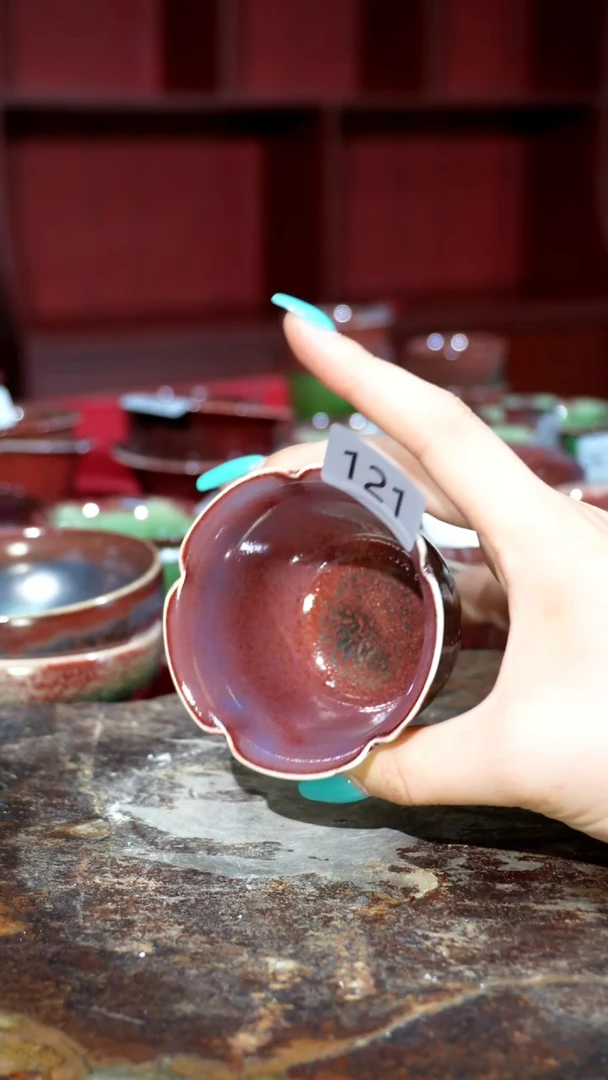 摆件精品窑变钧瓷茶器