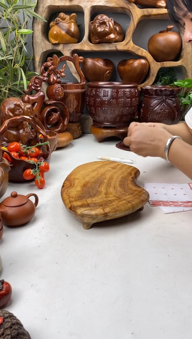 香樟木A16精品四足随型墩墩/尺寸