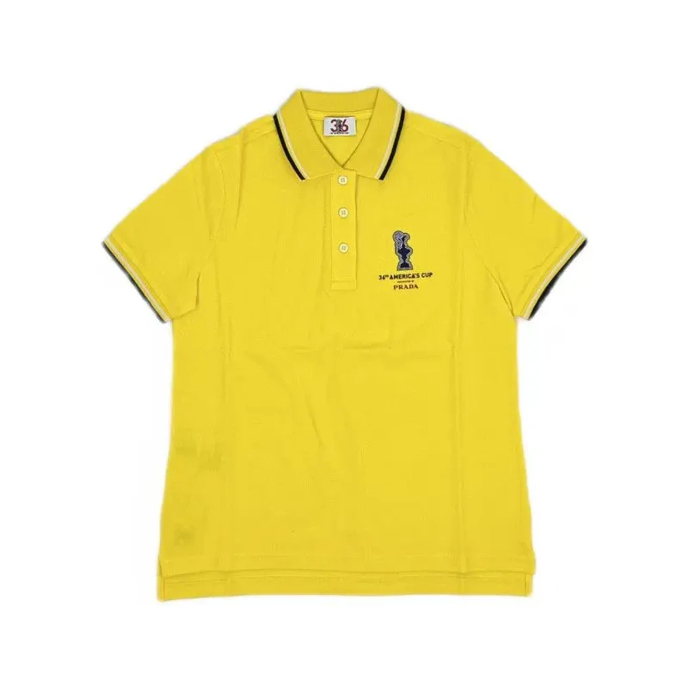 未使用 Prada/普拉达 短袖联名款衬衫 黄色/S