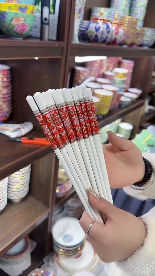 【闪购商品】瓷片 筷子10双景德镇