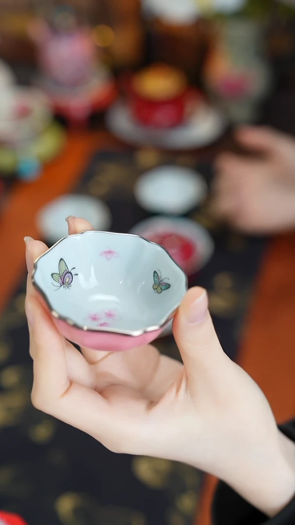 景德镇手工手绘华隐堂杯