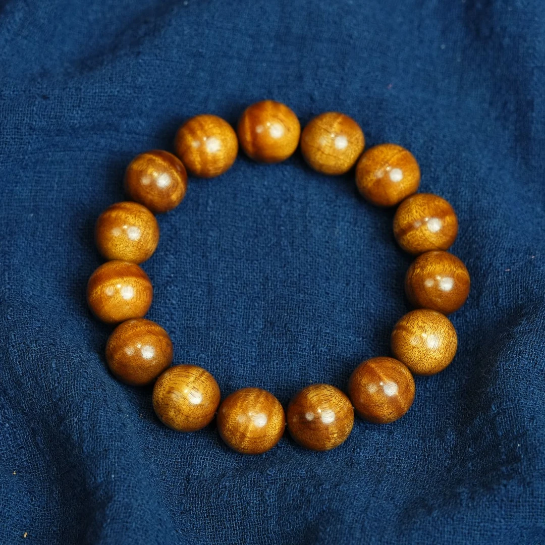 金丝楠木黄金底1.5/15文玩手串