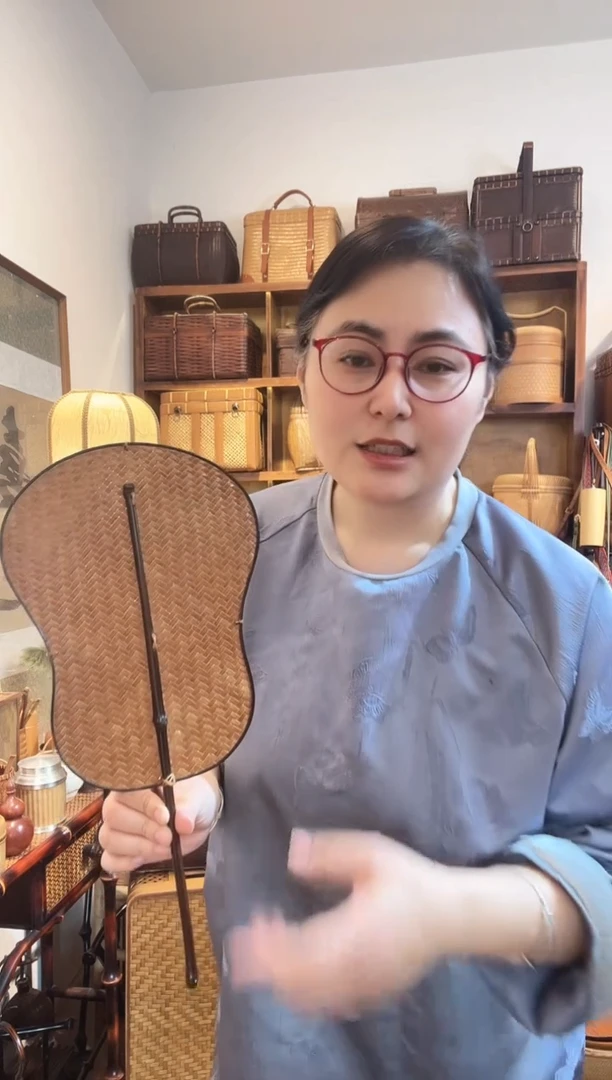 手工竹编福禄扇葫芦扇