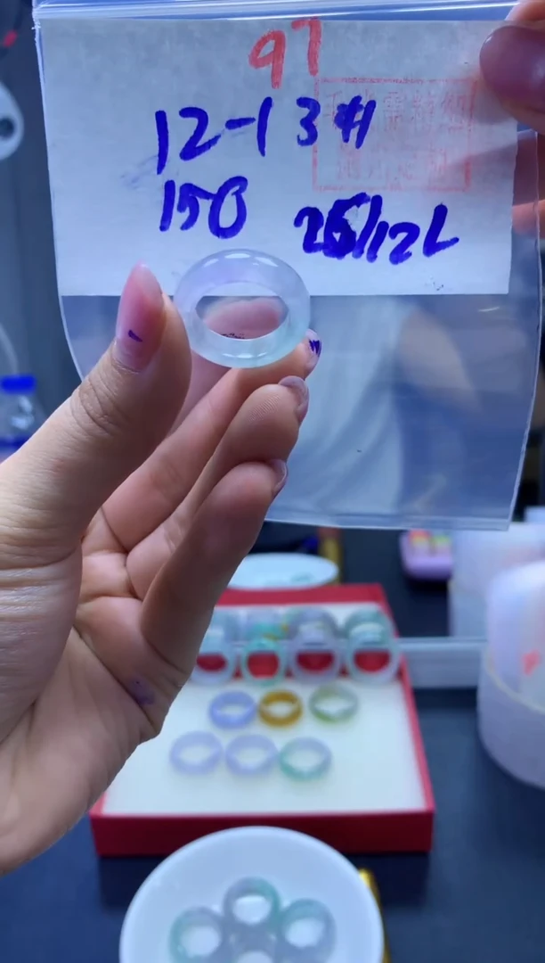 未镶嵌定制翡翠戒圈#150元-毛货需精细抛光