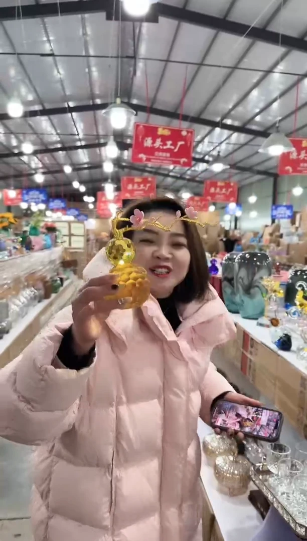 【闪购商品】玻璃于清花器M-早29