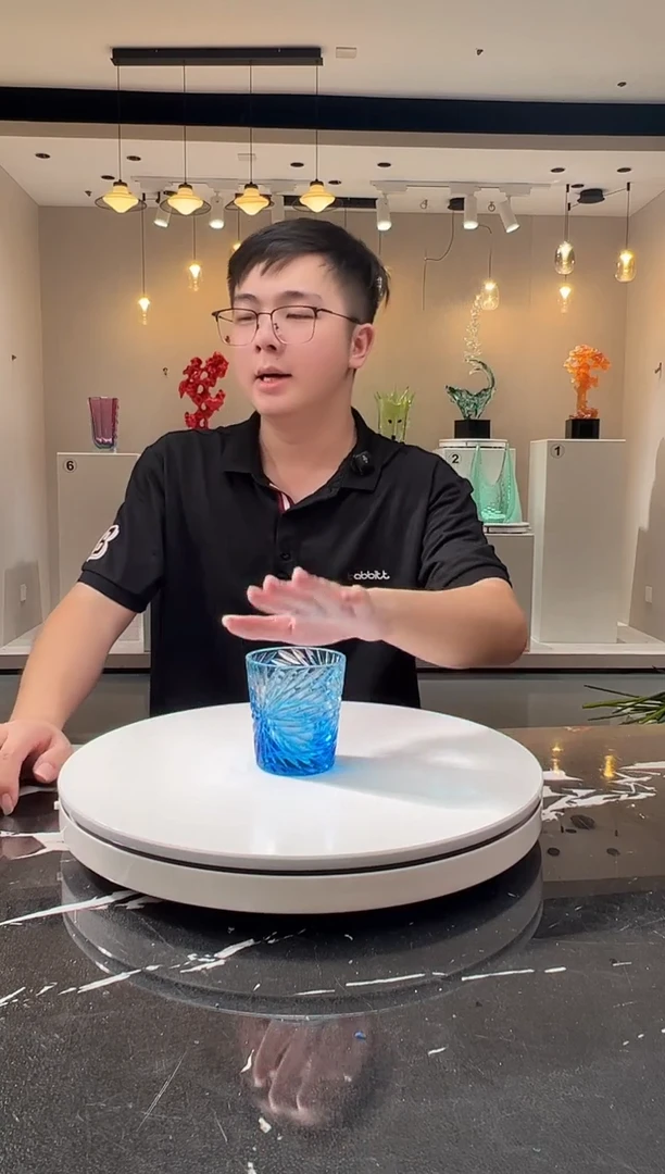 摆件巴比特美学 烟花水晶杯